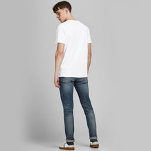 Load image into Gallery viewer, Jack &amp; Jones Jorbrians Mens Crew Neck T-shirt White Cotton Casual Top XS