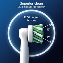 Load image into Gallery viewer, Oral-B Cross Action White X-Filaments Toothbrush Replacement Heads, Pack of 4