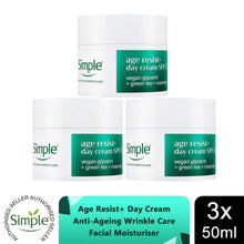 Load image into Gallery viewer, Simple Face Cream 50ml - Age Resist, Glow, Repair, Hydrate, Smooth, 3 Pack