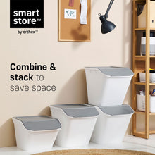 Load image into Gallery viewer, SmartStore Collect Stack-it Multipurpose Storage Bin With Lid, 51L - Large