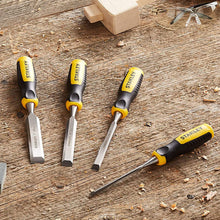 Load image into Gallery viewer, STANLEY DGRIP CHISEL + STRIKE CAP 5PC + ACCESS
