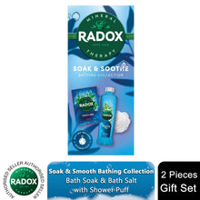 Load image into Gallery viewer, Radox Soak &amp; Soothe Bathing Collection with Muscle Soak Gel &amp; Salts Gift Set