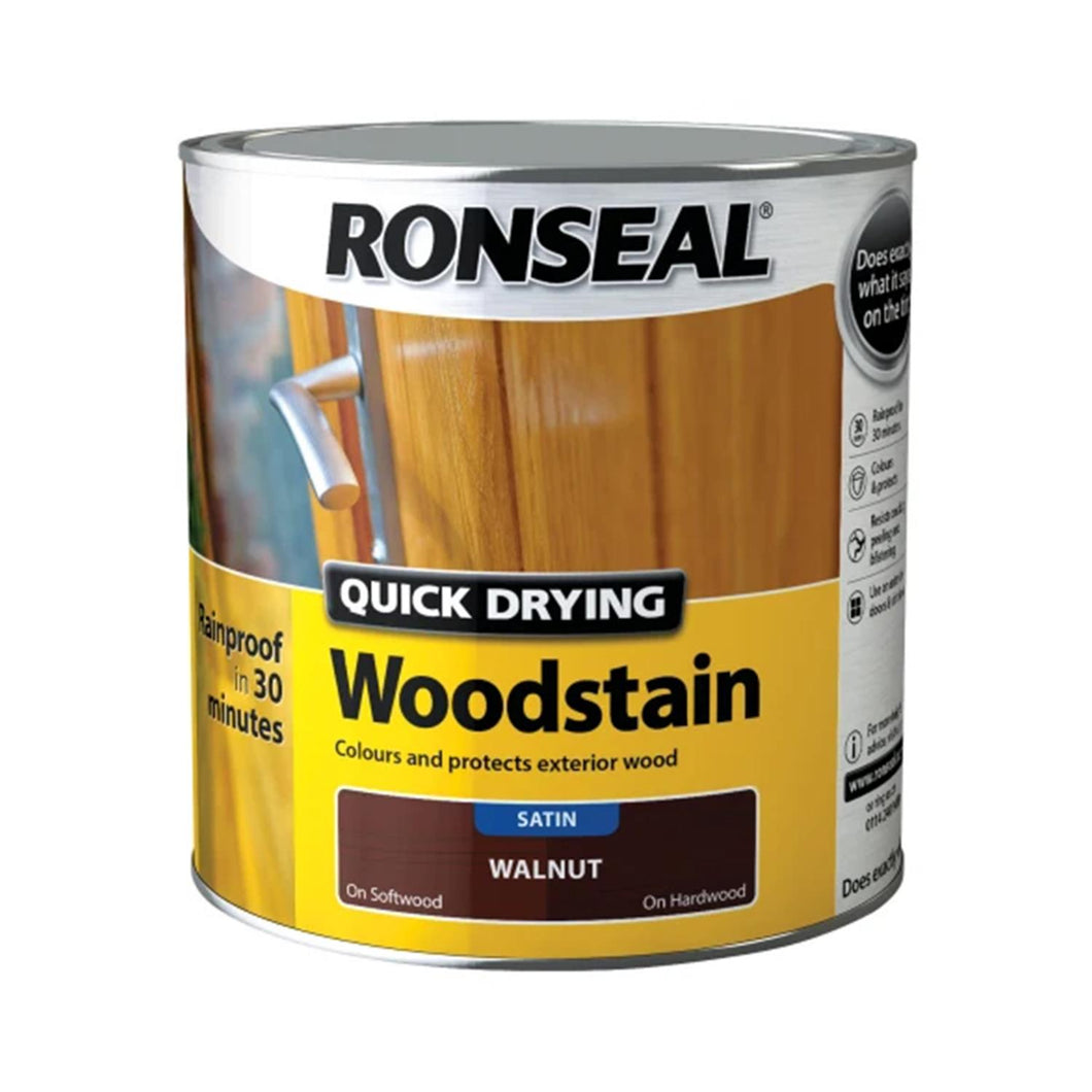 Quick Drying Woodstain Satin Walnut 2.5 litre