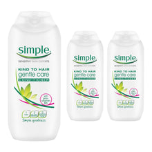 Load image into Gallery viewer, Simple Kind to Hair Gentle Care Shampoo or Conditioner 200ml/400ml - 3 Pack