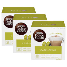 Load image into Gallery viewer, Nescafe Dolce Gusto Coffee Pods Caps Box of 16 Cappuccino Extra Cremoso
