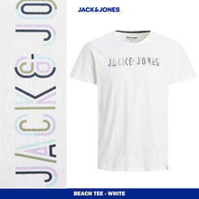 Load image into Gallery viewer, Jack &amp; Jones Jorbeachs Tshirt Crew Neck Onl - White - Size S
