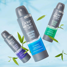 Load image into Gallery viewer, Dove Men+Care Whole Body 72H Odour Deodorant Spray Marine&amp;Blue Cypress 150ml,6pk
