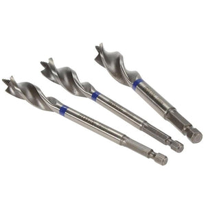 Blue Groove Wood Power Bit Set, 3 Piece 14 16 & 18mm