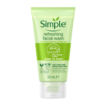 Load image into Gallery viewer, Simple Kind to Skin Soap Free Refreshing Facial Gel Wash 50ml, 3 or 6 Pack