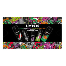 Load image into Gallery viewer, Lynx IT'S GAME TIME 48H Protection Body Spray Collection 5 Pcs Gift Set for Him