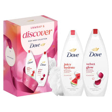 Load image into Gallery viewer, DOVE Unwrap &amp; Discover Body Wash Gift Set 2 piece, Choose your pack 1,2,3 or 4