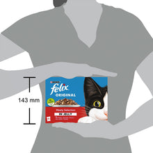 Load image into Gallery viewer, Felix Original Meaty Selection in Jelly Pouches 12 x 100g Pouches