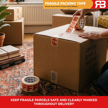 Load image into Gallery viewer, Fragile Tape 48mm x 66m Packing Tape for Parcels &amp; Boxes, 24 Rolls