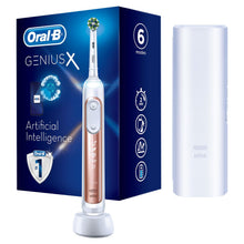 Load image into Gallery viewer, Oral-B Genius X Bluetooth Smart Rechargeable Toothbrush, Rose Gold