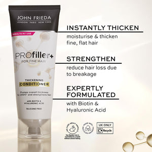 John Frieda Profiller+ Haircare Range- Shampoo, Conditioner, Spray & Super Fluid
