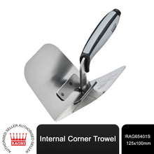 Load image into Gallery viewer, Ragni Trowel Stainless Steel Internal Corner Trowel with a Non-slip handle
