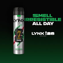 Load image into Gallery viewer, Lynx Limited Edition FIFA Africa Anti-Perspirant Aerosol Deo Spray 250ml, 6 PK