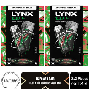 Lynx Africa Gift Set The O.G. Duo Body Spray & Bodywash Classic Masculine Scent