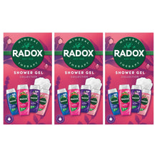 Load image into Gallery viewer, Radox Shower Gel Bundle Collection - Feel Uplifted, Relaxed, Radiant &amp; Awake