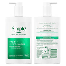 Load image into Gallery viewer, Simple Face Wash Cleanser AgeResist &amp; Repair, PurifyGel &amp; Hydrate Micellar 240ml
