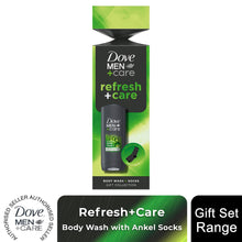Load image into Gallery viewer, Dove Men+Care Gift Set Refresh+Care Extra Fresh Body Wash &amp; Socks 1 Piece
