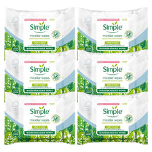 Load image into Gallery viewer, Simple Biodegradable Micellar Wipes with Glycerin &amp; Pro-Vitamin B5, 3 or 6 Pack