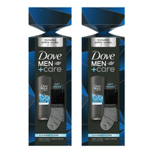Load image into Gallery viewer, Dove Men+Care Cleanse+Care Wash &amp; Socks Gift Set 1 piece, Choose pack 1,2,3 or 4
