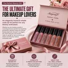 Load image into Gallery viewer, Nude Matte Lipstick Set Waterproof Long Lasting Liquid Lip Gloss 6 Shades Kit