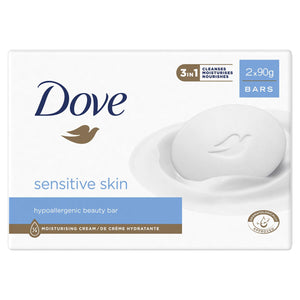 Dove Moisturising Beauty Cream Bar for Sensitive & Soft, Smooth Skin, 2x90g