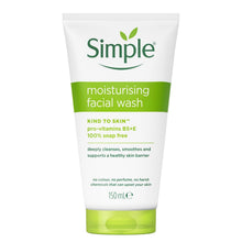 Load image into Gallery viewer, Simple Face Wash-Moisturising, Refreshing, Clear Pore Scrub or Glow 150ml, 2Pack