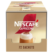 Load image into Gallery viewer, Nescafe Cappuccino Instant Coffee Sachets 72 Pack - Frothy Creamy Drink 15.5g