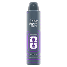 Load image into Gallery viewer, Dove Men+Care Anti-Perspirant FIFA Limited Edition Deodorant Spray 200ml, 6 Pack