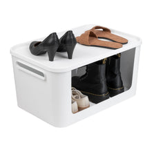 Load image into Gallery viewer, SmartStore Module 55L Open Front Storage Container With Lid, 3 Pack, White Boxes
