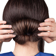 Load image into Gallery viewer, Aquarius Magic Twist Hair Bun Maker Donut Shaper Beige Easy Updo Styling Tool