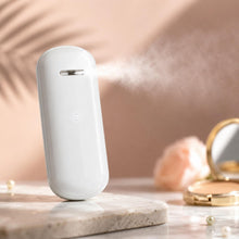 Load image into Gallery viewer, Aquarius Portable Nano Mist Sprayer White Handheld Rechargeable Facial Steamer