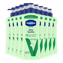 Load image into Gallery viewer, Vaseline Intensive Care Aloe Soothe Body Lotion, 9 pack, 600ml for Dry Skin Care
