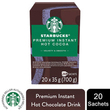 Load image into Gallery viewer, Starbucks Instant Hot Chocolate 20 Sachets Velvety &amp; Rich Chocolate Drink