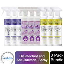 Load image into Gallery viewer, Cusheen Disinfectant Lemon &amp; Lavender with Bathroom Cleaner Spray, 3x Each 500ml