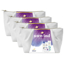 Load image into Gallery viewer, Dove Unwind Beauty Bag Gift Set - Anti-Stress Bodywash, Deodorant &amp; Lotion