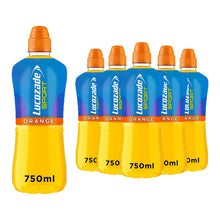 Load image into Gallery viewer, Lucozade Sport Orange Isotonic Drink with Sugars and Sweetener 750ml, 6 Pack