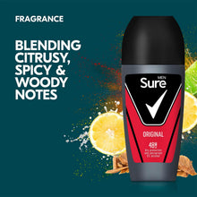 Load image into Gallery viewer, Sure Men Original Anti-perspirant 48H Dry Protection Roll-On Deodorant, 3x50ml