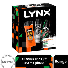 Load image into Gallery viewer, LYNX All Stars Trio Gift Set 3 piece, Choose Your Pack Size 1,2,3 or 4