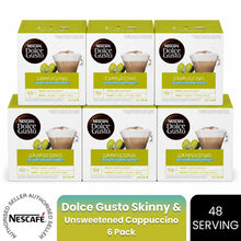 Load image into Gallery viewer, Nescafe Dolce Gusto Coffee Pods 6x Boxes / 96 Caps Skinny Cappuccino