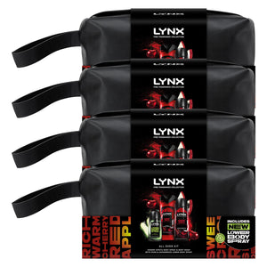 Lynx Fine Fragrance Washbag Gift Set, Premium Cherry Spritz and Pear Scent