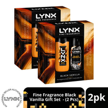 Load image into Gallery viewer, LYNX Fine Fragrance Black Vanilla Gift Set 2 piece, Choose your pack 1,2,3 or 4