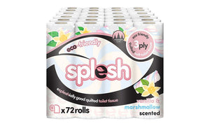 Splesh 72 Rolls Vanilla & Marshmallow Toilet + 18 Mango Kitchen Towel