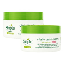 Load image into Gallery viewer, Simple Kind to Skin Face Cream - Day SPF15 or Night Cream, Hydrating 50ml, 2 Pack