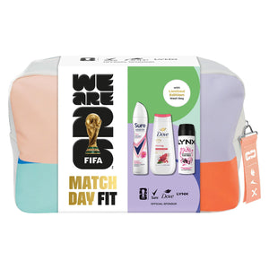 FIFA Match Day Fit Gift Set for Her with Body Wash Body Spray and Wash Bag