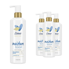 Load image into Gallery viewer, Dove Body Love Moisture Boost Body Cleanser with Hyaluronic Acid 517ml, 4 Pack