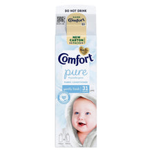 Load image into Gallery viewer, Comfort Pure Gently Fresh Fabric Conditioner 31 Washes fabric softener 930ml,6pk